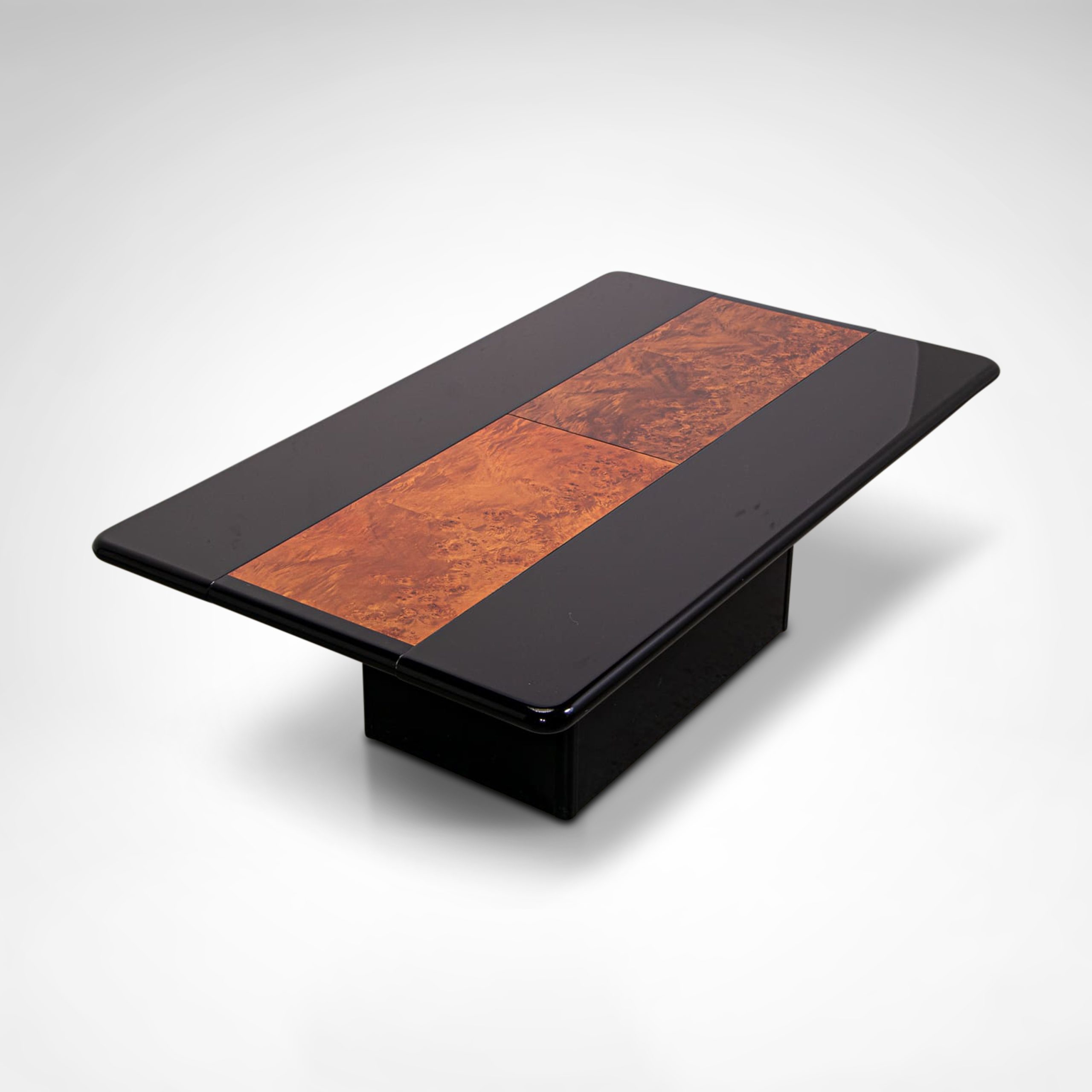 High-gloss-laquer-and-burl-veneer-hidden-bar-coffee-table-5