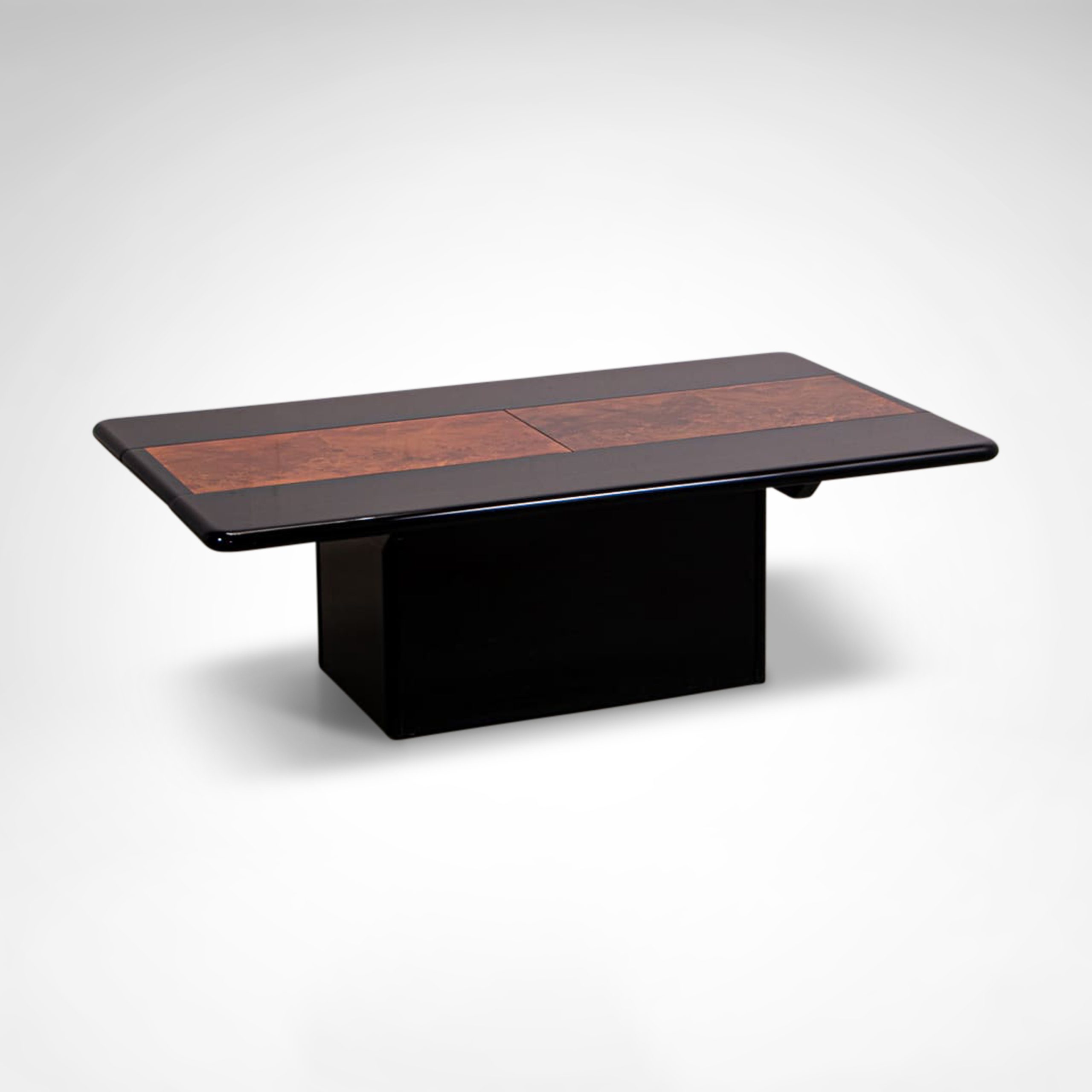 High-gloss-laquer-and-burl-veneer-hidden-bar-coffee-table-7