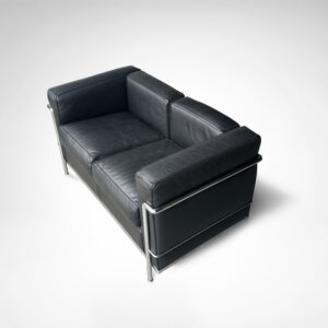 LC2 2-seater sofa by Le Corbusier et al. for Cassina 1990s