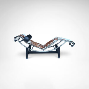 LC4 double ponyskin chaise longue by Le Corbusier for Cassina 1990s