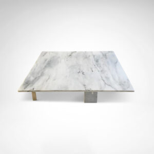 KW1 metal and marble coffee table by Hank Kwint for Metaform 1980s