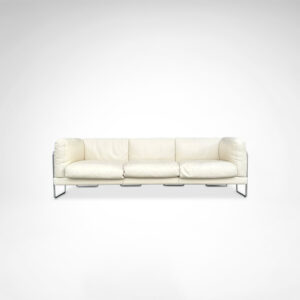 Pen club 3-seater sofa by Kwok Hoi Chan for Steiner France 1980s