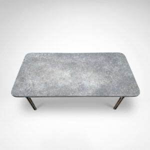 T112 stone and metal coffee table by Horst Bruning for Kill International 1970s