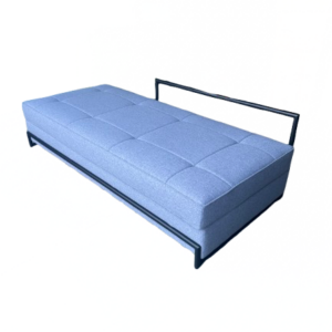 Day Bed by Eileen Gray in black metal and Kvadrat wool fabric for Classicon NEW