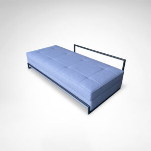 Day Bed by Eileen Gray in black metal and Kvadrat wool fabric for Classicon NEW