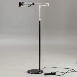 Adjustable floor lamp metal and brass by Gianfranco Frattini for Relco Italy 1980s