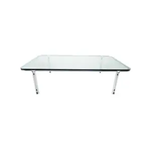 T112 steel and glass coffee table by Horst Bruning for Kill International 1970s
